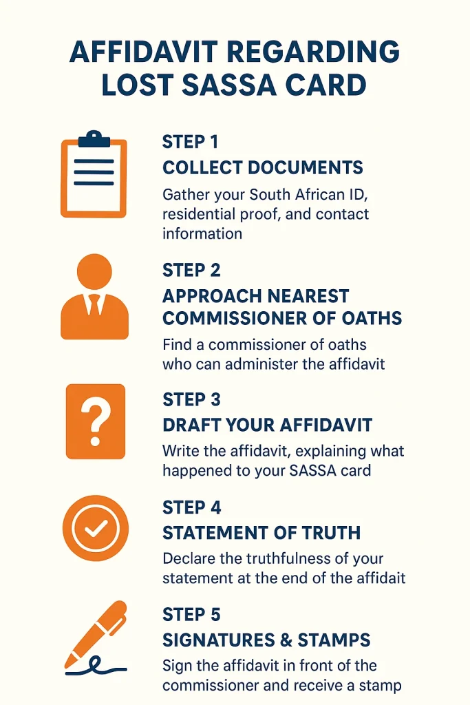 What To Do If I Lost SASSA Card-How To Get New Card? 1 How to Write Affidavit for Lost SASSA Card